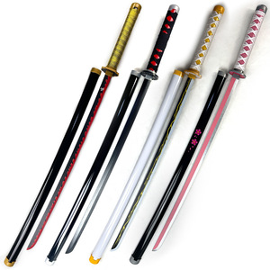 Vente Flash : 18 Designs d'Épées en Bois de Bambou Tanjirou pour Cosplay Anime Japonais, Accessoires de Cosplay pour Fans, Cadeau d'Anniversaire - Product Image 1