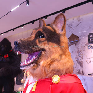 थीम पार्क और संग्रहालयों के लिए वेशभूषा के साथ कस्टम एनिमैटोनिक पशु चरित्र भेड़िया - Product Image 2