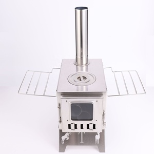 Cross-border Outdoor Courtyard Tent Firewood <b>Stove</b> Camping Picnic Aluminum Folding Portable Freestanding Heating Windproof - Product Image 4