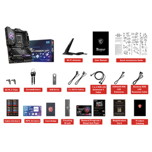 Используемая Материнская плата MSI MPG Z690 с углеродным Wi-Fi поддерживает память DDR5 до 6666 +(OC) MHz и 12-го поколения Intel Core/ Pentium Celeron CPU - Product Image 6