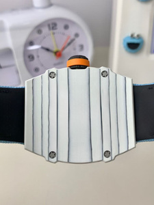 Cao cấp sang trọng tự động cơ khí đồng hồ sợi carbon trường hợp nylon ban nhạc sáng quay số Rỗng trong suốt Thiết kế thời Trang Hip Hop - Product Image 5