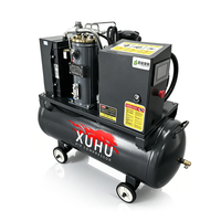 Compresseur d'air portable 2 en 1 monophasé 4 kW 7,5 kW silencieux 5,5 CV 10 CV avec réservoir 10 bars 160 L 180 L