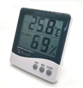 Indoor Digital Thermometer Hygrometer, Accurate Room Temperature Gauge Humidity Monitor