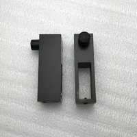 Système de fixation de porte de douche coulissante en verre sans cadre moderne, 80 kg, 120 kg, avec roulettes suspendues