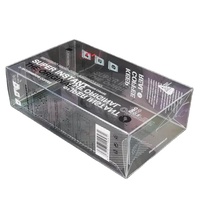 Boîte en plastique transparente avec impression UV, emballage PET pour café et chocolat, boîte transparente