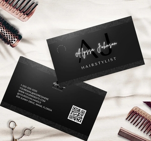 Biglietti da Visita Personalizzati, Biglietti di Ringraziamento, Codici QR, Etichette di Carta per Marchi di Abbigliamento e Extension per Capelli, Stampa Logo - Product Image 2