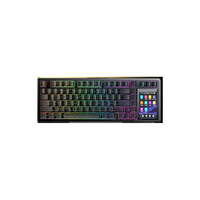Keyboard Gaming Mekanik AULA L99 Wireless dengan Layar Sentuh, Keyboard Gaming Tri-mode, Keyboard Gaming RGB yang Dapat Diprogram, Laris Terjual