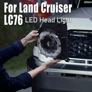 AURON Nueva Lámpara Delantera LED de 32V con Chip de Alto Lumen X6 12v, Actualización Retrofit para Land Cruiser, Iluminación Blanca de 6000K, Faro 2024 - Product Image 4