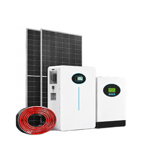 Générateur solaire 6-12KW, onduleur photovoltaïque domestique, panneau solaire, ensemble complet de système de stockage d'énergie intégré - Product Image 1