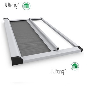 Kéo Xuống Muỗi Net Trượt Có Thể Thu Vào Phần Cứng Cửa Con Lăn Nhôm Màu Đen Khung Côn Trùng Sợi Thủy Tinh Màn Hình Cửa Sổ - Product Image 2