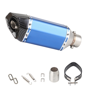 Tuyau d'échappement de moto hexagonal à queue ronde, adapté pour Akrapovic,Ninja 400, Modification d'accessoires S1000 RR, silencieux de moto - Product Image 6