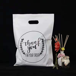 Promotional Logo Printed Packaging Shopping 2020 PE Plastic Tote Bag Custom with Soft Loop Handle