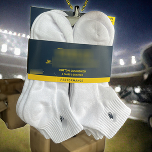 High Quality Custom Men's Football Logo Sports <b>Socks</b> 6 Pairs Pack Eco-Friendly Breathable Sweat-Absorbent - Product Image 3