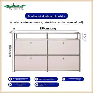 Mueble de <span class=keywords><strong>TV</strong></span> y Gabinete para Café Modular Moderno de Acero Inoxidable para Sala de Estar con Espacio de Almacenamiento - Product Image 6