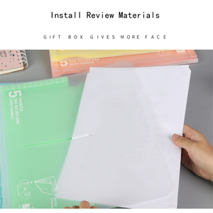 Bolsa de organza portátil, 5 bolsillos, acordeón Vertical, carpeta de PP, carpeta de archivos, índice de prueba de estudiante, carpeta de archivos, suministros de regalo - Product Image 5