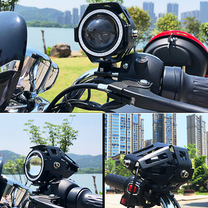 De aluminio de alta potencia de <span class=keywords><strong>la</strong></span> vivienda bombilla de foco diablo ojo proyector 10W led externo faros de motocicleta - Product Image 6