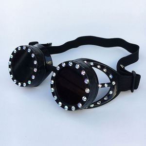Nouvelles Lunettes Steampunk Diamantées Unisexe Style Rétro 2019 pour Cosplay DIY - Product Image 1