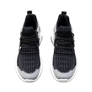 Men's Running Shoes Air Mesh Lace-up Athletic Walking Shoes Outdoor Non-Slip Breathable Memory Foam Lightweight Sneakers for Men