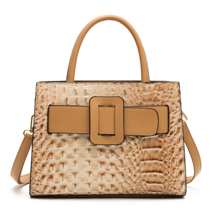 Bolso de mano con estampado de cocodrilo para mujer, bolsa de mano femenina con diseño de cocodrilo, a la moda - Product Image 1
