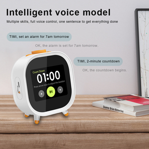 Nuevo Reloj Despertador Inteligente Inalámbrico de 1500 mAh con Alarma por Voz, Temporizador, Pronóstico del Tiempo - Product Image 3