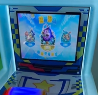 Jeux d'arcade à pièces, ventes chaudes, mini machine de pêche à poissons pour enfants avec contrôleur rotatif, jeux vidéo de compétences pour enfants