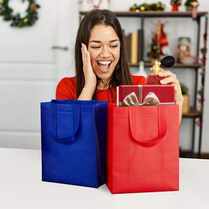 Productos existentes Bolsas de compras no tejidas ecológicas de alta calidad con asa para regalo de ropa Aceptar Logotipo de impresión personalizado Muestra gratis - Product Image 4