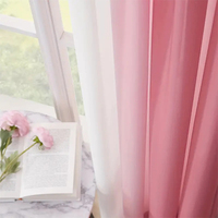 Rideaux Ombre Haute Qualité Élégant Fille Salon Fond Drapé Décoration pour Chambre d'Enfant
