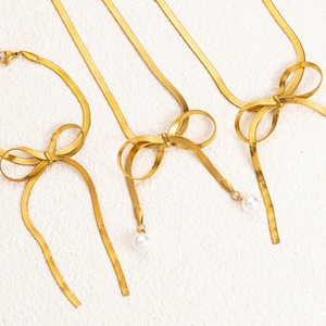 Light Luxury Bracelet 18K Gold <b>Titanium</b> Steel Snake Bone <b>Chain</b> Stylish Stainless Steel for Trendy Summer Women - Product Image 2