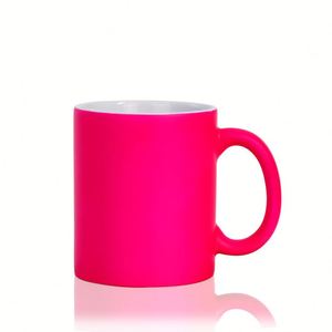Tasse à sublimation thermique fluorescente à revêtement céramique imprimée en couleur, vente en gros, best-seller - Product Image 3
