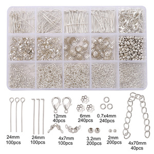 Kit per Creazione Gioielli in Metallo a 15 Scomparti con Ganci, Strumenti per Perline, Scatola Organizer, Set Completo Fai-da-te per Bracciali, Collane <span class=keywords><strong>e</strong></span> Orecchini - Product Image 4