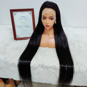 Letsfly Promotion 8-40 pouces perruques de cheveux humains 13x4 dentelle frontale perruques de cheveux humains brésiliens noir & 1BT4 haute qualité vente en gros usine - Product Image 1