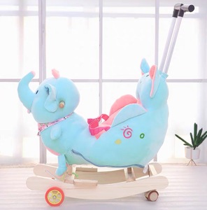 Оптовая продажа, Детская игрушечная лошадка-качалка в форме животного с деревянным колесом - Product Image 5