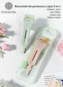 Grenobil Eyebrow And Eyelash Trimmer X 720 Pink Strumento di bellezza 3 in 1 per una cura precisa - Product Image 3