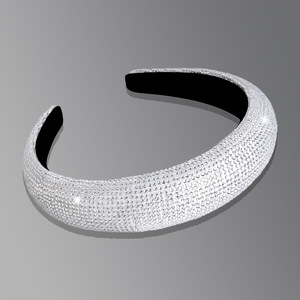 Serre-têtes en strass pour femmes Hua Liyu, rouge foncé, orange, blanc, accessoires capillaires en éponge, style frais et doux, coiffe - Product Image 3