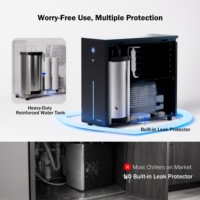 Refroidisseur d'eau sous évier à double robinet pour eau filtrée froide et à température ambiante