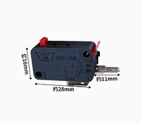 Bouton-poussoir d'arcade de style américain 28mm Accessoires de jeu de bouton d'arcade