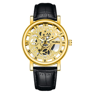 Nouvelle montre mécanique à cadran ajouré pour homme, montre à quartz avec bracelet pour homme - Product Image 6