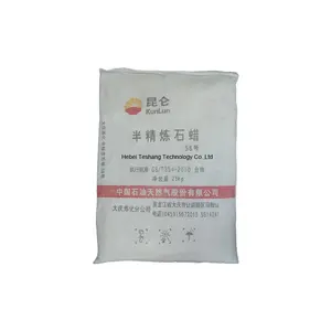 Kunlun Brand Fully Refined Semi Fine Paraffin Wax /Crude Paraffin Wax 58-60/ Industrial Grade wax for candle