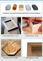 Scie à onglet coulissante haute précision pour aluminium, bois, métal, PVC avec système de poussée et de traction 45° °   Scie à onglet coulissante