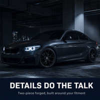 Jantes forgées noires à cinq branches en Y, 2 pièces, 18 19 20 21 pouces, 5x112 5x114.3 5x120 BMW M4