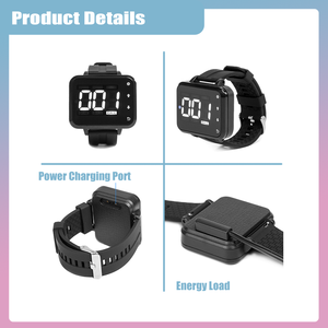 Restaurante Ordem Sistema Wireless com <span class=keywords><strong>Menu</strong></span> Titular Sem Fio Garçom Chamada Botão com 6 Botão e 2 Relógios de Pulso - Product Image 5