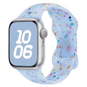 Nueva Correa de Silicona Transpirable con Hebilla de Mariposa y Chip de Color para Apple Watch Series S9 Ultra 8/7/6/5/4/3 - Product Image 6