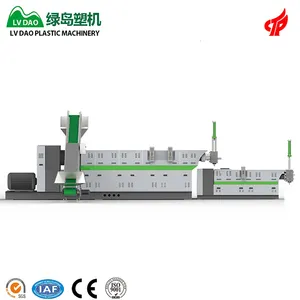 Lvdao Good Price Water Cooling Double Stage PP LDPE HDPE PET Recycling Plastic Pelletizer Machine