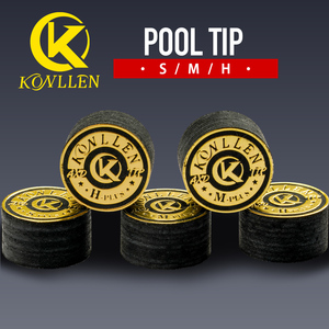 KONLLEN Embout de queue de billard 14 mm Noir Moyen Cuir multicouche et peau de porc Professionnel Durable - Product Image 5