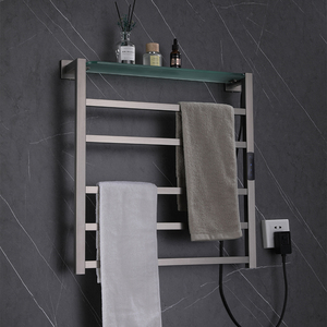 Produits populaires 220V électrique affichage mural Rechargeable <span class=keywords><strong>serviette</strong></span> chauffage porte-serviettes en acier moderne pour la maison - Product Image 3