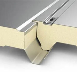 ألواح شطيرة من البولي يوريثان الصلب بألوان سميكة من البولي يوريثان بتصميم صناعي عالي الجودة معزول مع تصميم صلب عالي الجودة للغرف الباردة - Product Image 1