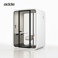 Cabine de réunion moderne pour bureau intérieur, cabine téléphonique modulaire pour coworking, cabine insonorisée acoustique silencieuse