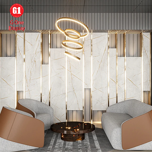 Comptoirs de réception sur mesure, comptoirs de bar élégants, sièges de salon confortables, design moderne de hall d'hôtel, vitrines LED uniques - Product Image 4