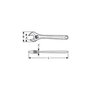 ประแจปรับได้ E187473จากผู้เชี่ยวชาญประแจ3258951874738ประแจปรับได้ - Product Image 2