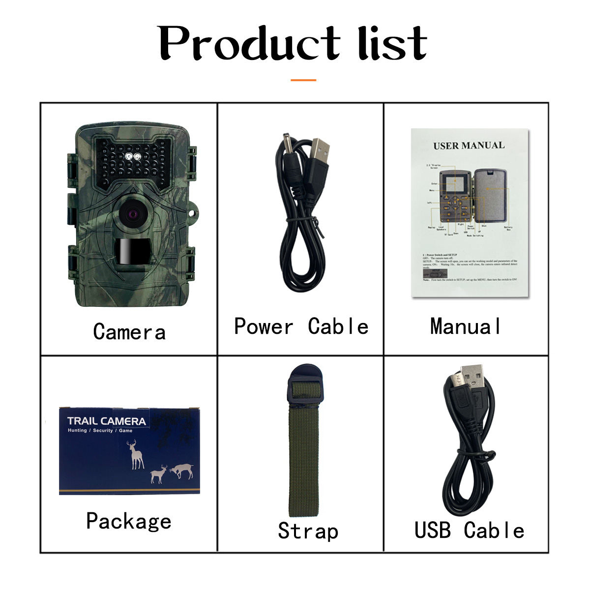PR2000 Trail Camera 34pcs 36MP IR LED 4K